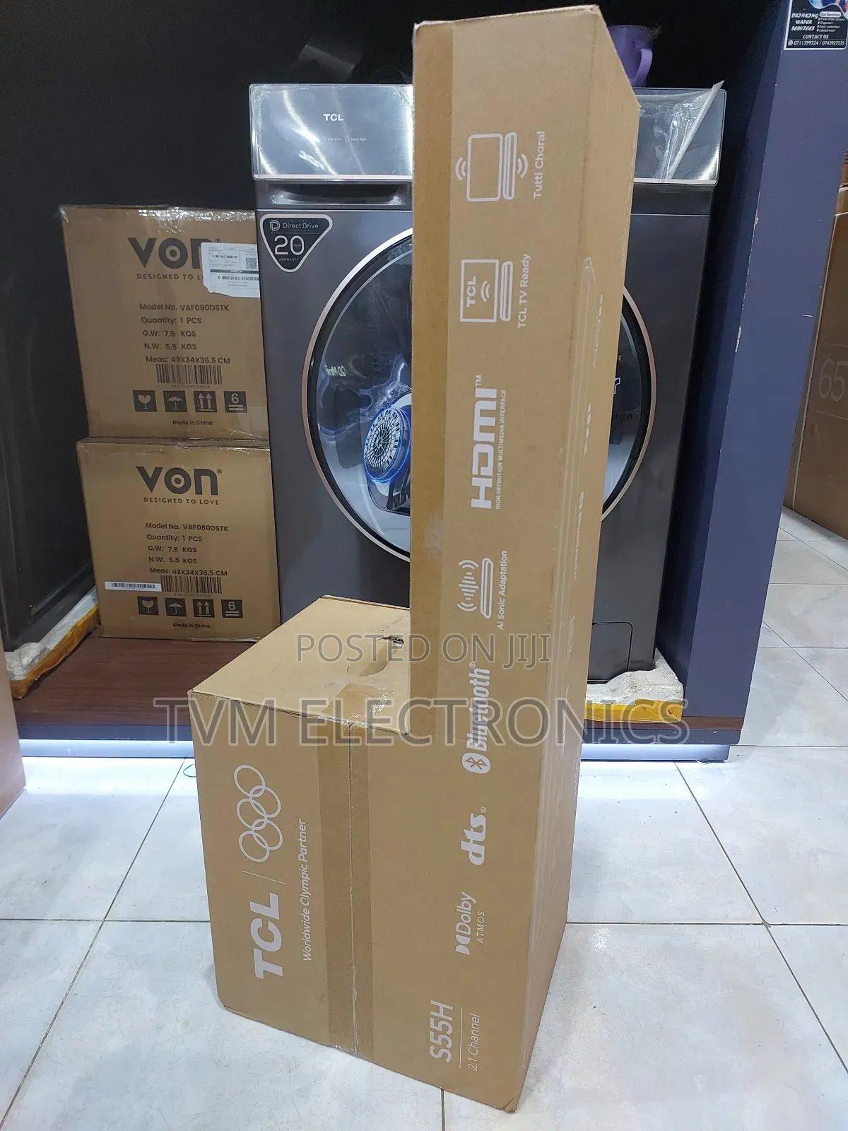 TCL S55h 2.1ch Super Bass Soundbar With Wireless Subwoofer