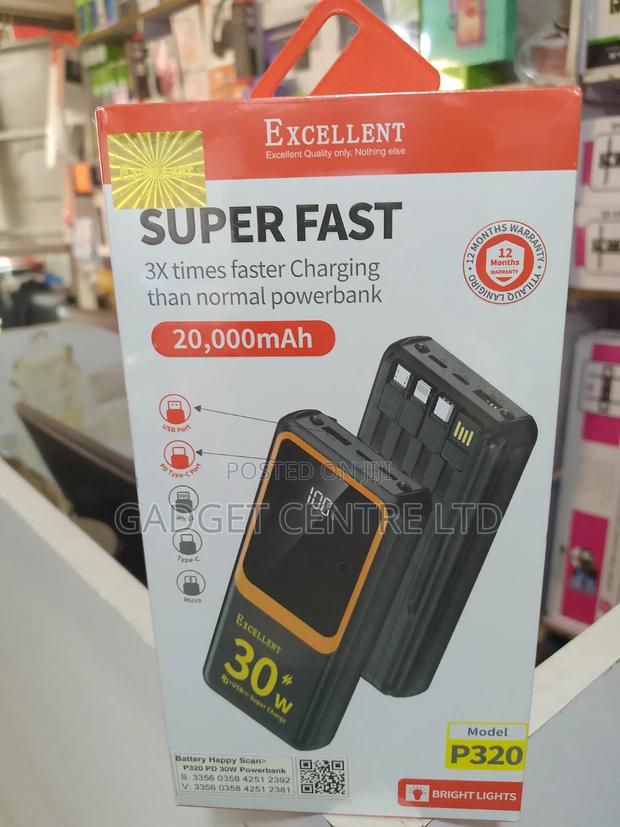 20000mah Excellent Super Fast Power Bank Original