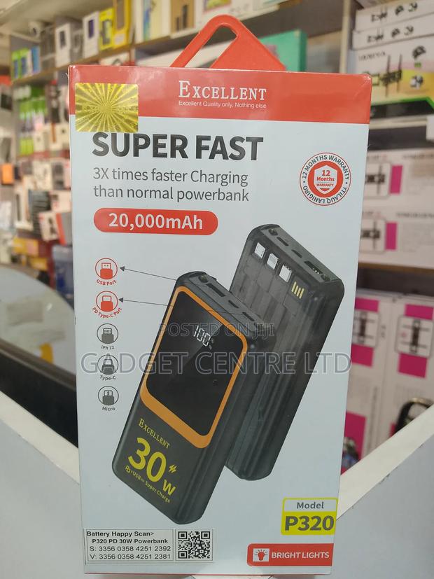 20000mah Excellent Super Fast Power Bank Original - thumbnail 3