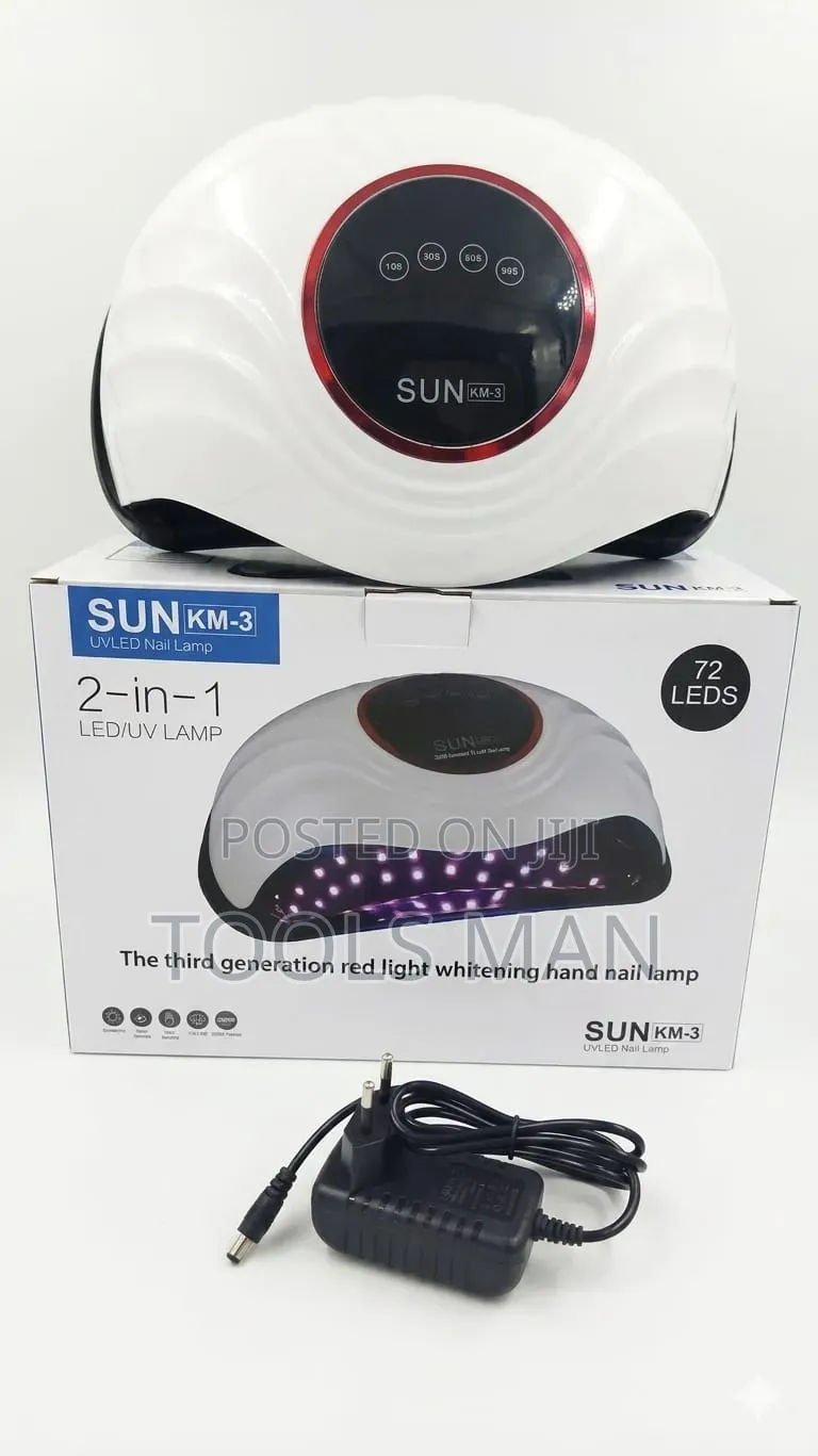 Sun Km-3 Uvled Pro Nail Lamp - 72 Leds Gel Polish Dryer.