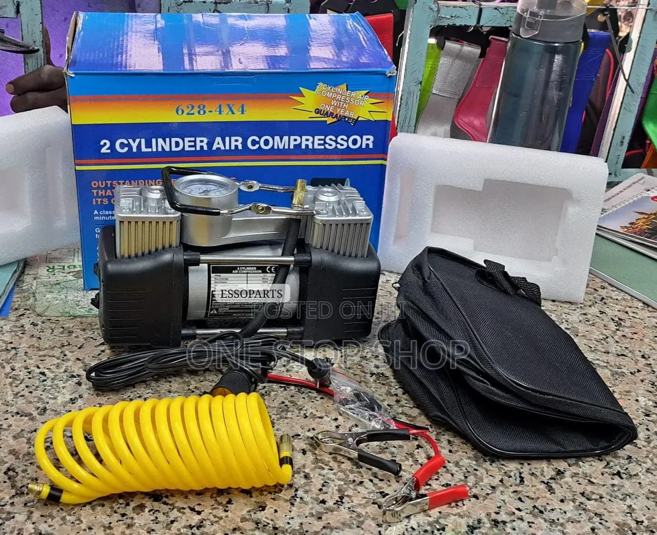 High Pressure Suvs'4*4 Cars 12v Double Cylinder With Extra Hosepipe