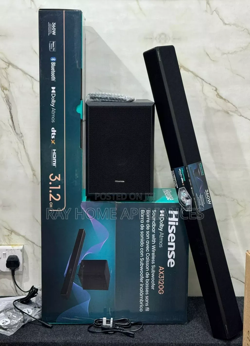 Hisense Soundbar 360w 3.1.2 Channel Ax3120g