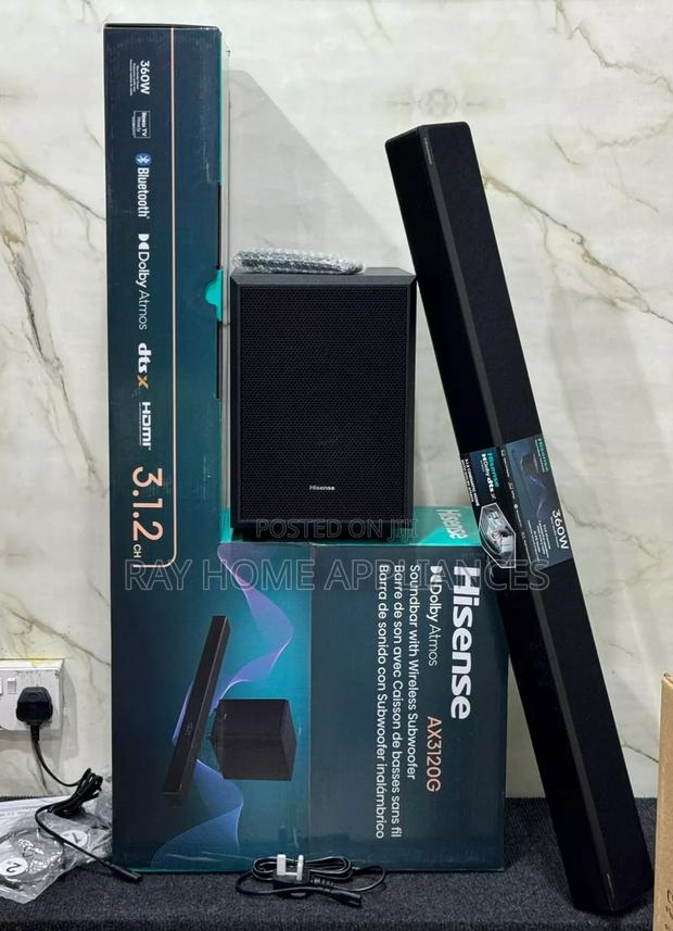 Hisense Soundbar 360w 3.1.2 Channel Ax3120g