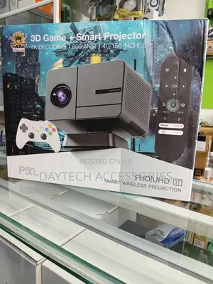 P50 Max Smart Projector + Gaming Console - Black