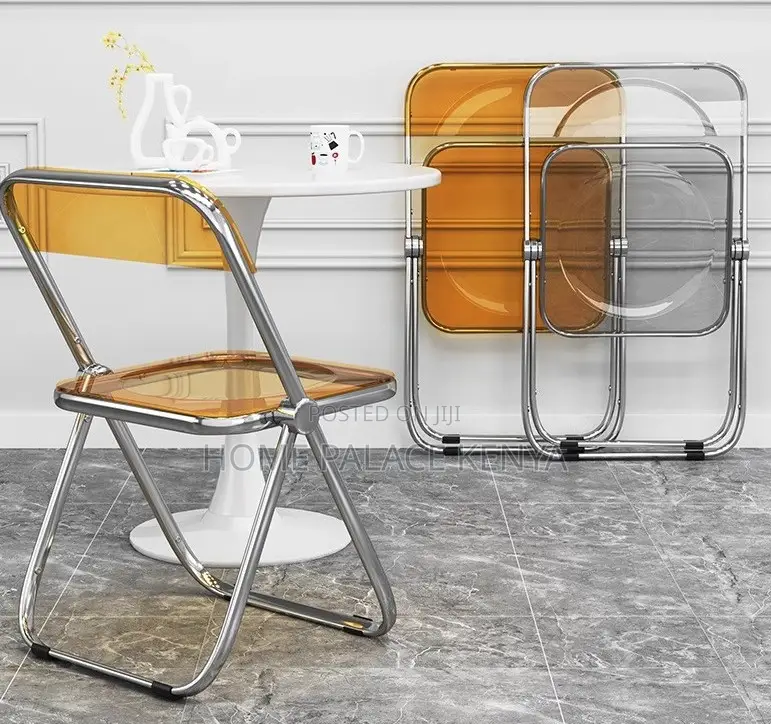 Acrylic Chair: Stackable Crystal Clear Folding Chair