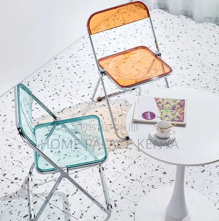 Acrylic Chair: Stackable Crystal Clear Folding Chair