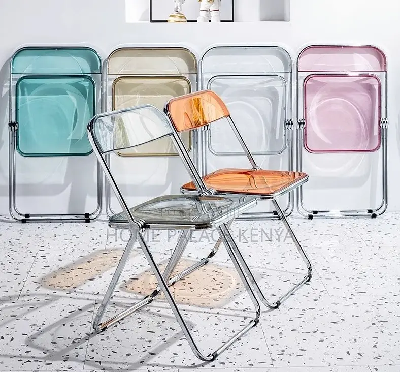 Acrylic Chair: Stackable Crystal Clear Folding Chair