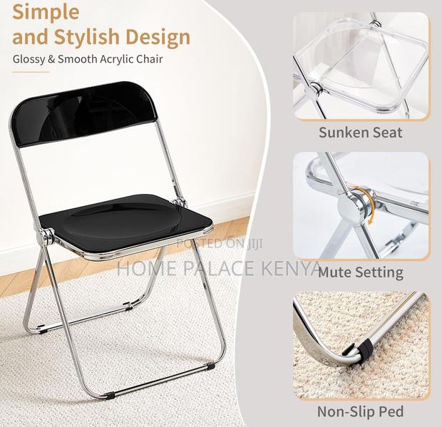 Acrylic Chair: Stackable Crystal Clear Folding Chair - thumbnail 15