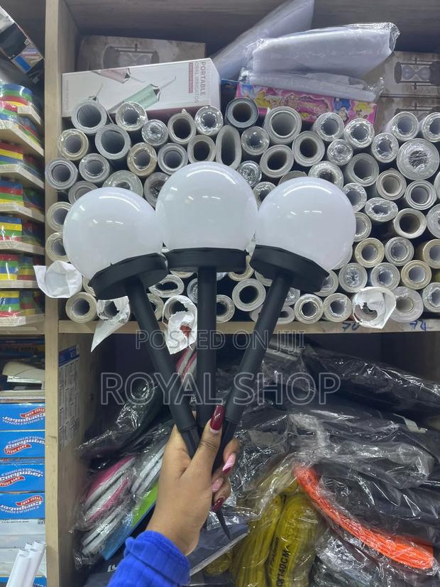 3pc Led Ball Light Lamp Solar Garden Path