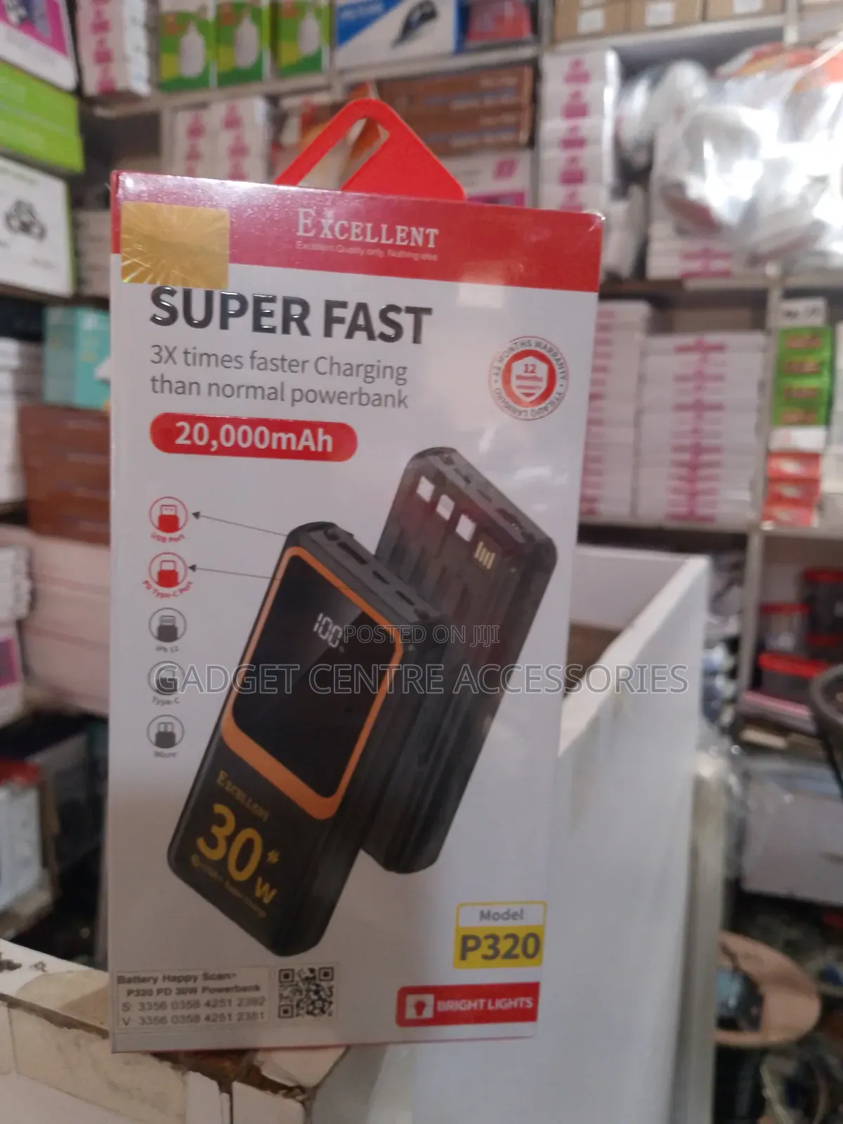 Excellent Super Fast 20000mah Power Bank