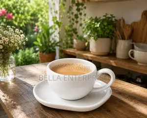Sleek, Stylish and Elegantly Uniquea Set of 6 Cups and 6 Saucers