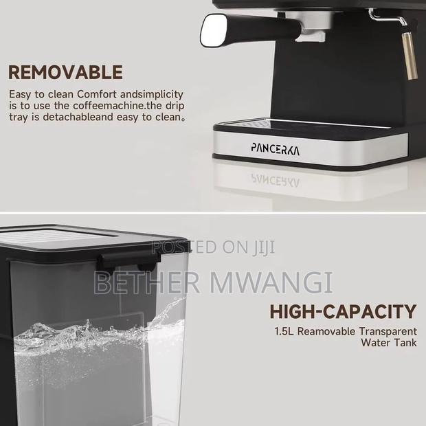 19bar Electric Expresso Machine With Steam Wand in Kenya - thumbnail 5
