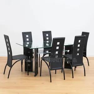 6 Seater Glass Dining Set