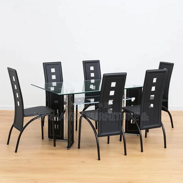 6 Seater Glass Dining Set