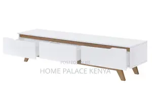 Tv Cabinet: White and Oak Scandinavian Tv Cabinet
