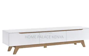 Tv Cabinet: White and Oak Scandinavian Tv Cabinet