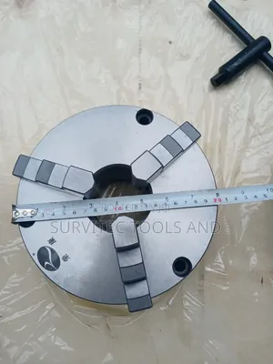 8 Inch 3-Jaw Self Centering Lathe Chuck With Back Plate