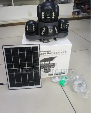 Solar Powered Triple Lens PTZ Security Camera