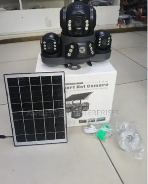 Solar Powered Triple Lens PTZ Security Camera