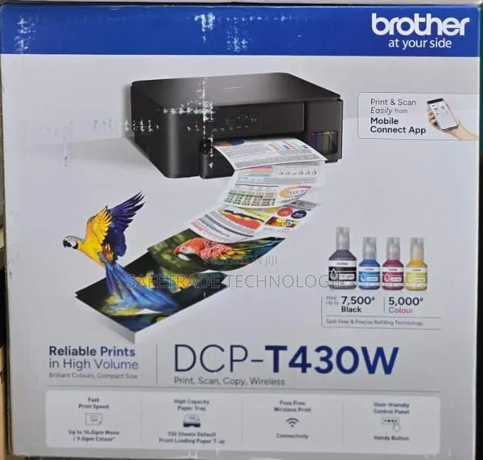 Brother DCP- T430dw Versatile 3-in-1 Wireless Ink Tank Printer