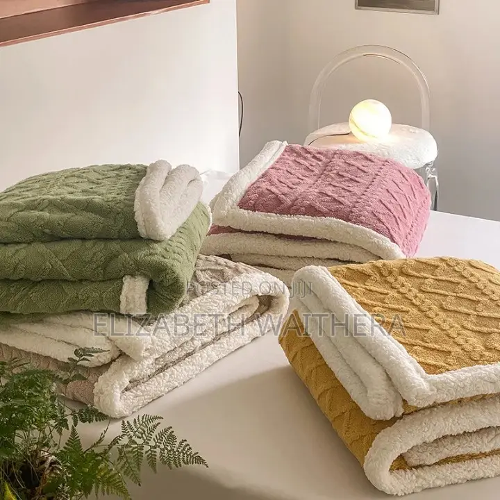 Sherpa Woolen Blankets . 4 by 6_couch Size