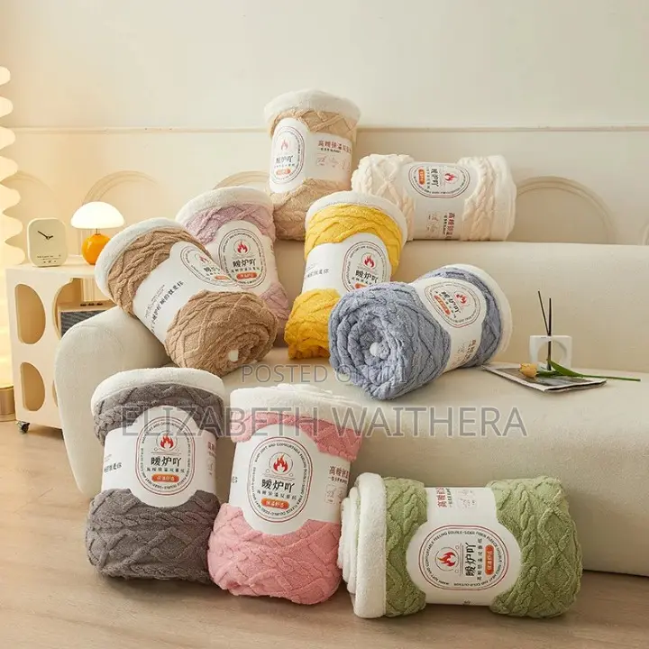 Sherpa Woolen Blankets . 4 by 6_couch Size