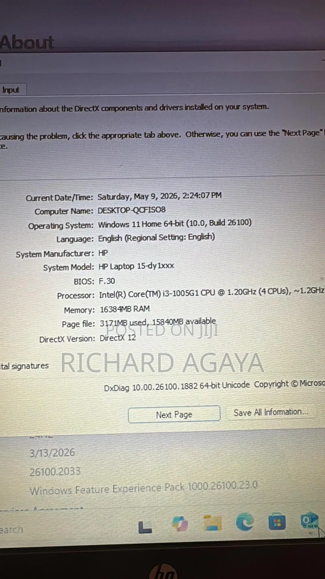 Laptop HP 15 16GB Intel Core i3 SSD 256GB