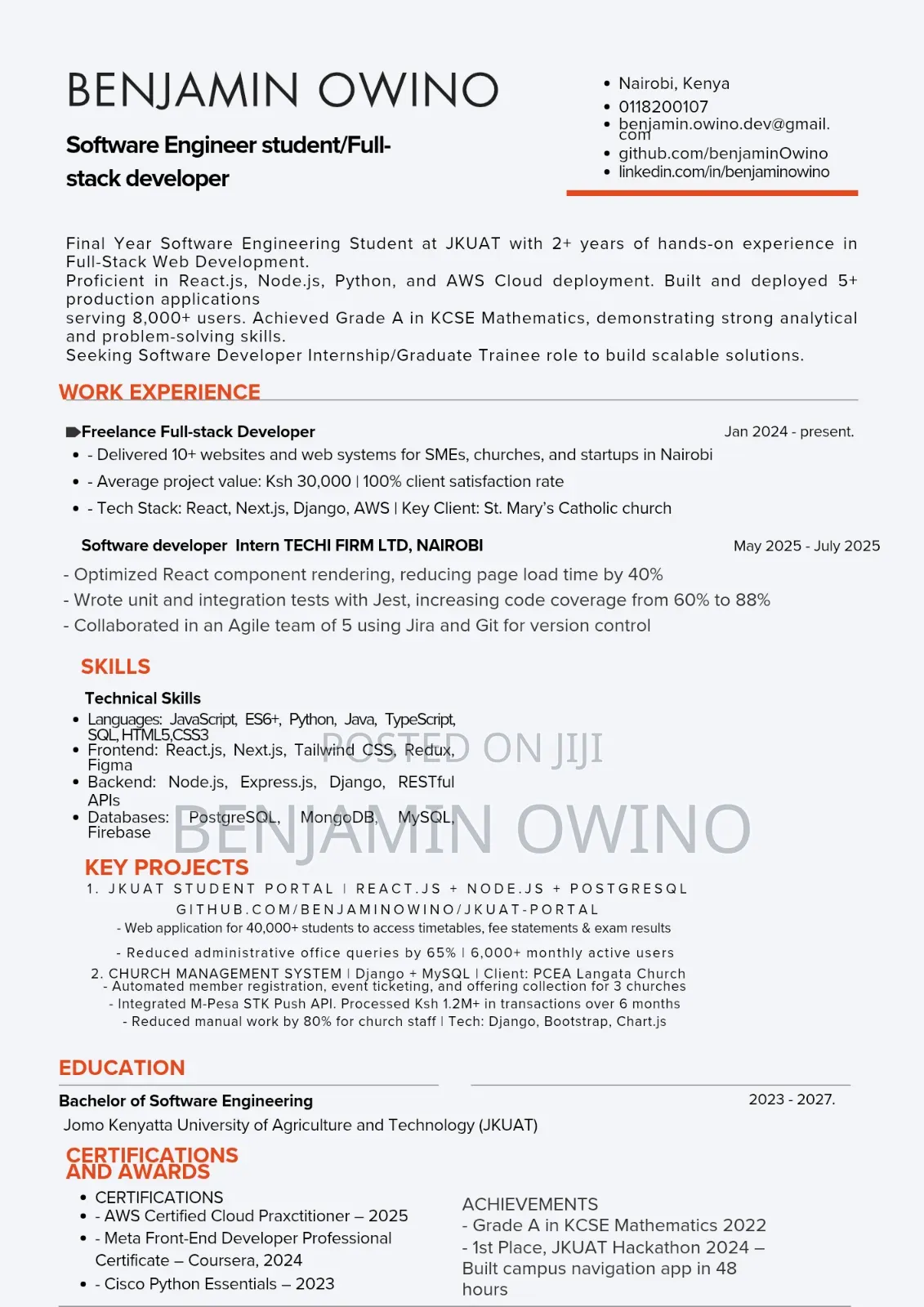 Ats Software Dev Cv Writing in 2 HRS
