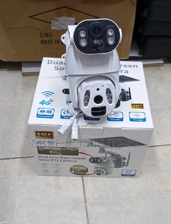 Ubox Wifi Solar Powered Dual Lens Camera - Hd Wireless CCTV System