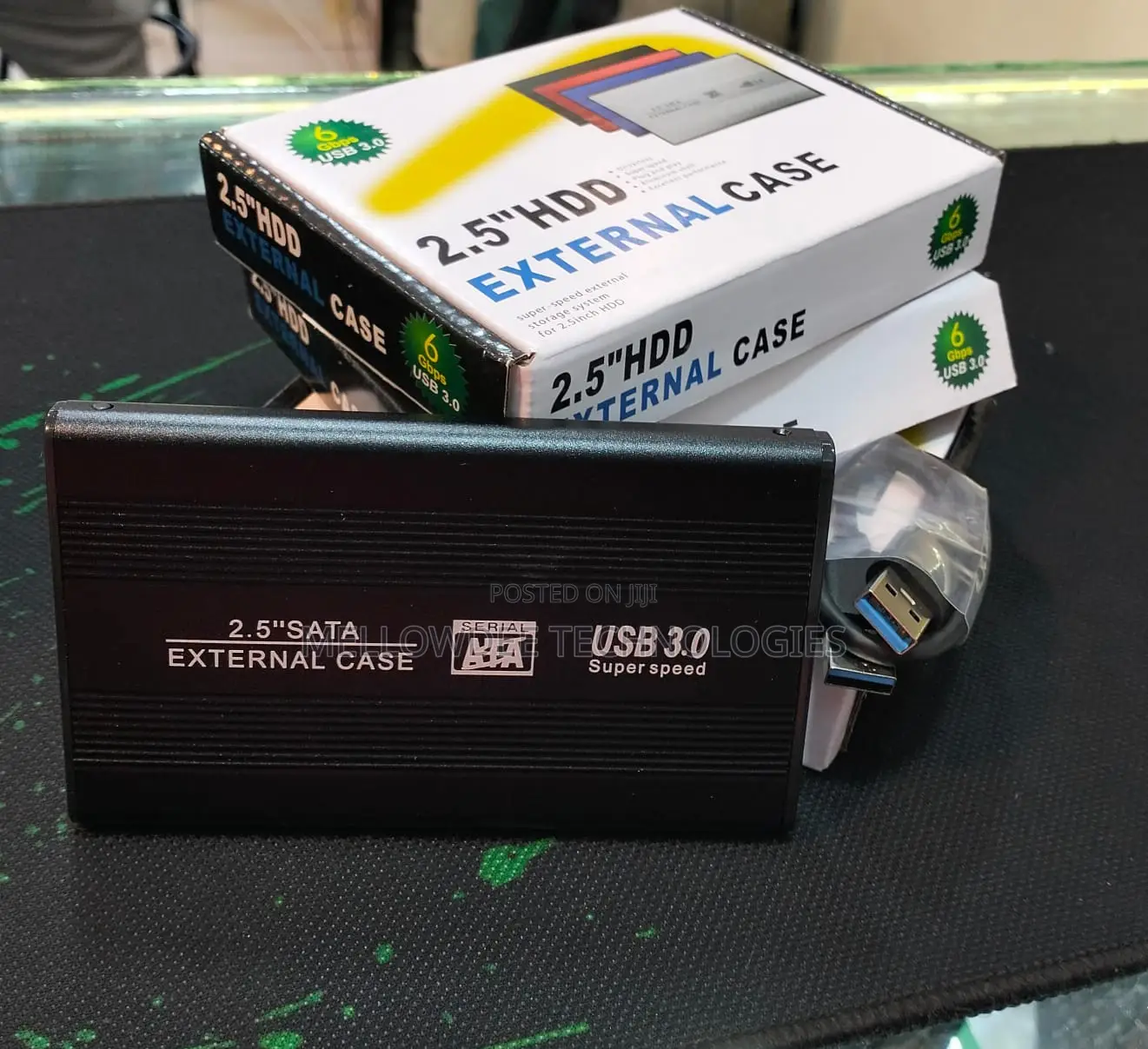 Metallic External Case 2.5 Sata Usb 3.0