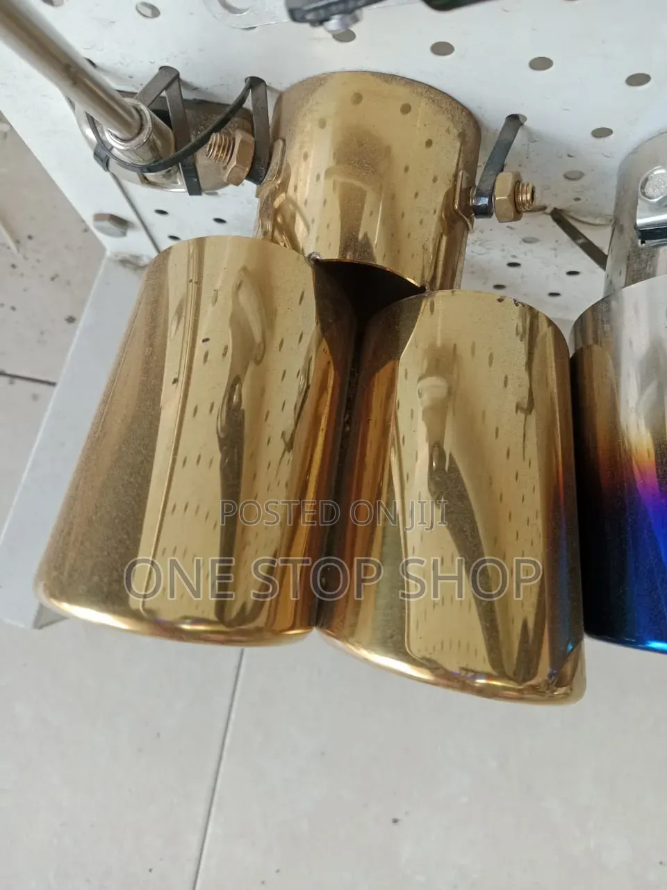 Gold Plated Dual Exit Stainless Steel Exhaust Tip