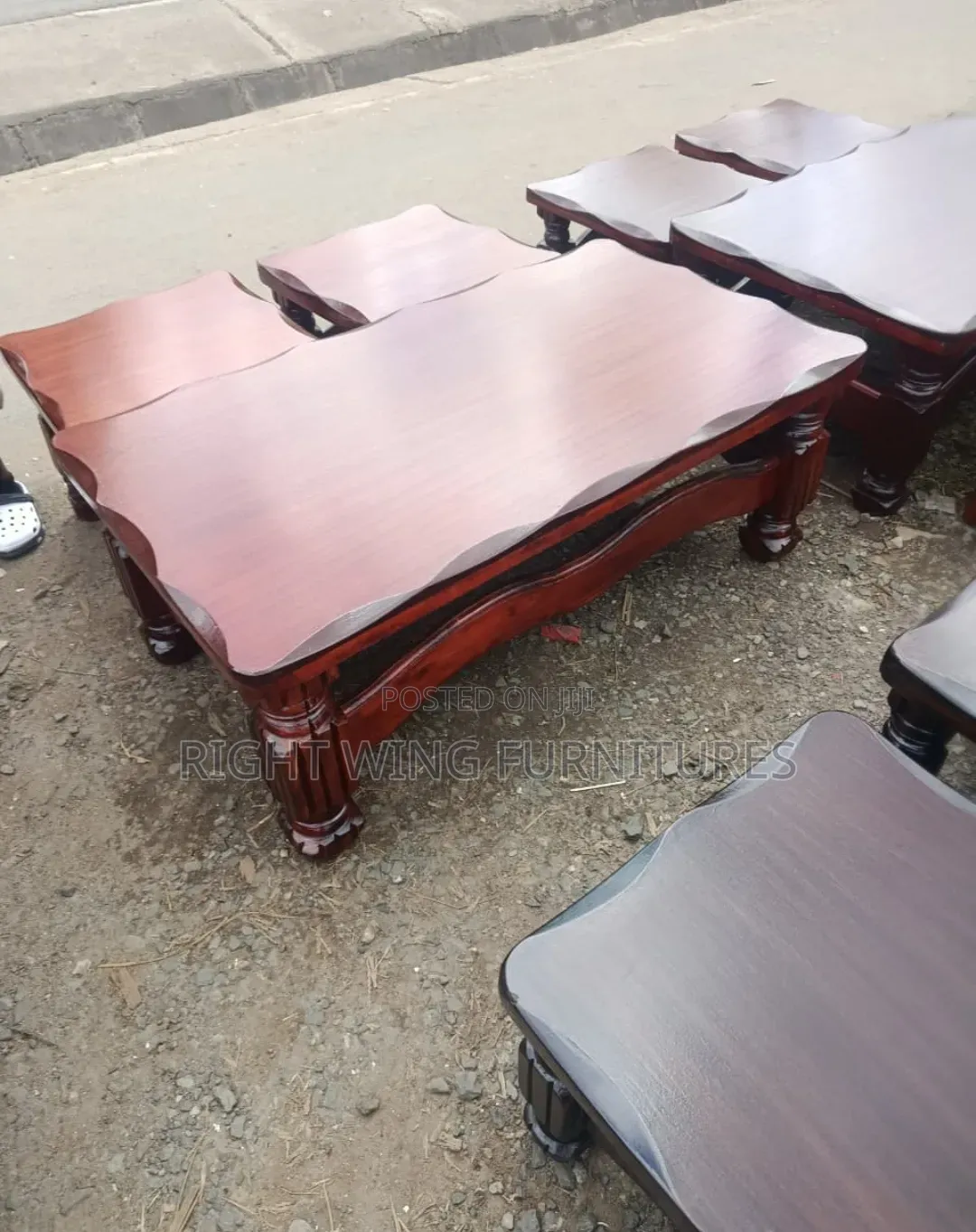 Beautiful Hardwood Coffee Table Set for Home Office