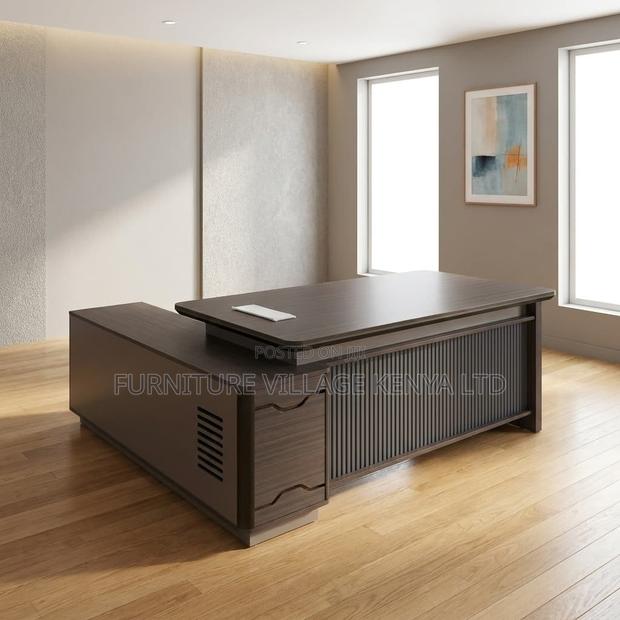 1800mm Imported Wooden L-Shaped Boss Table - thumbnail 4