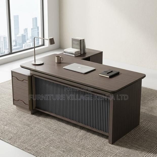 1800mm Imported Wooden L-Shaped Boss Table - thumbnail 6