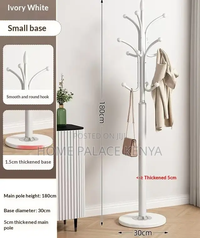 Coat Hanger: Metal Coat Rack Stand With 12 Hooks