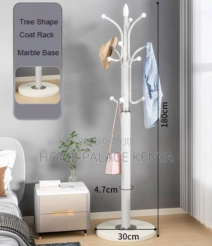 Coat Hanger: Metal Coat Rack Stand With 12 Hooks