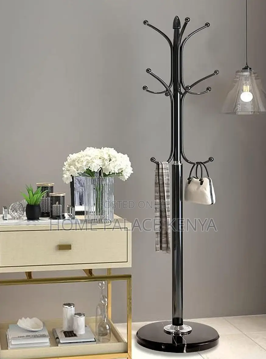 Coat Hanger: Metal Coat Rack Stand With 12 Hooks
