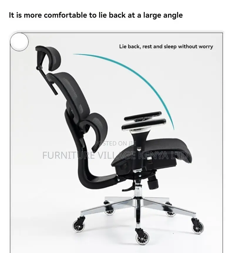Executive Full Mesh Reclining Chair With Footrest