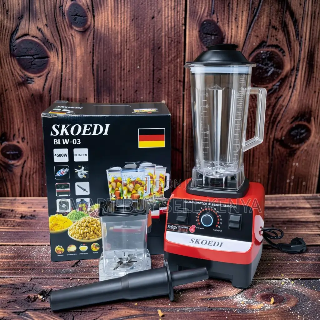 Easy to Clean 2-in-1 2.5l Double Cup Skoedi 4500w Blender and Grinder
