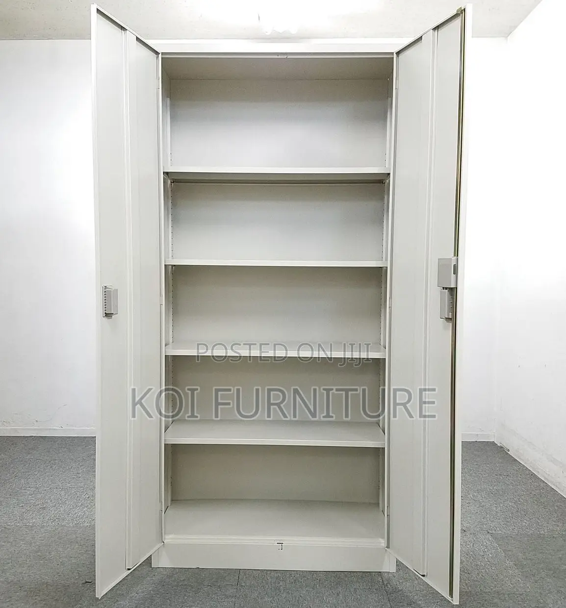 Office Cabinet; 2 Doors Executive Cabinet With Movable Shelves