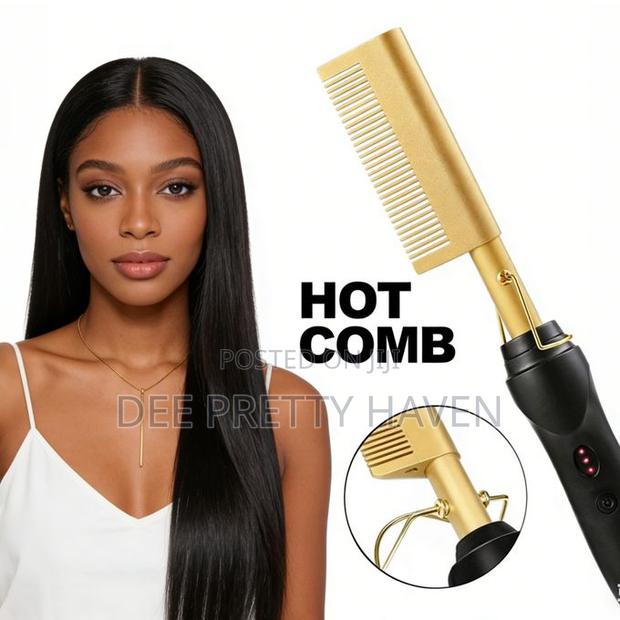 Electric Hot Comb Heat Adjustable, Prevents The Hair From Heat Damage