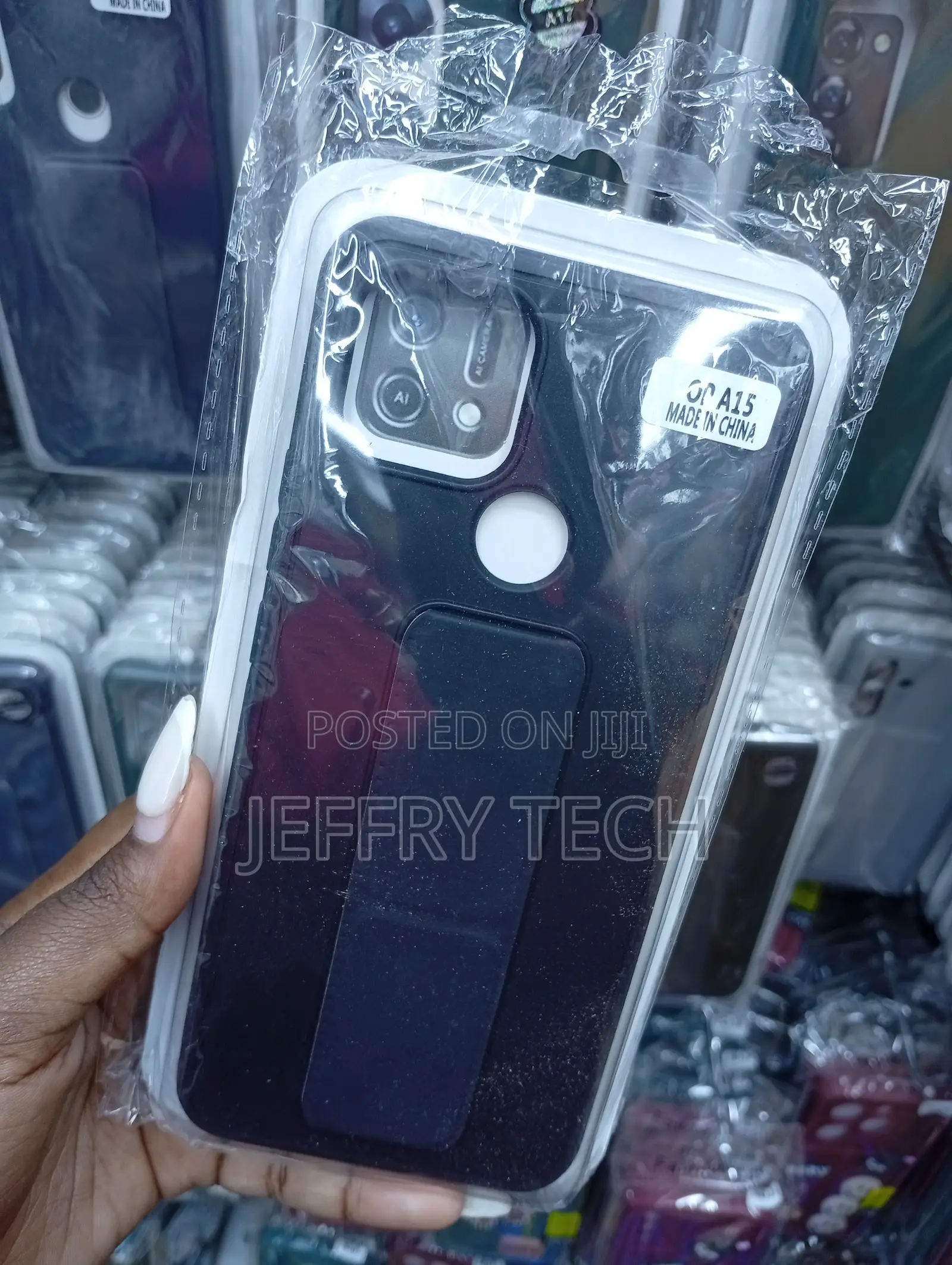 Oppo A15 Raised Camera Bumper Cover