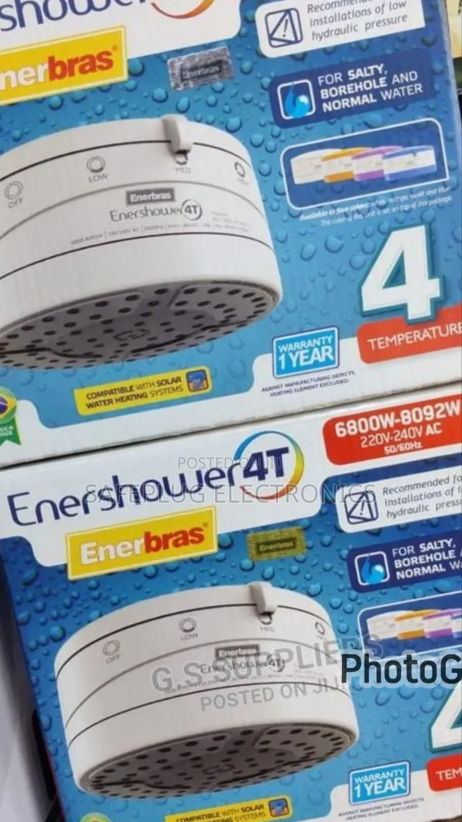 Enershower 4t Energy Saving Hot Shower