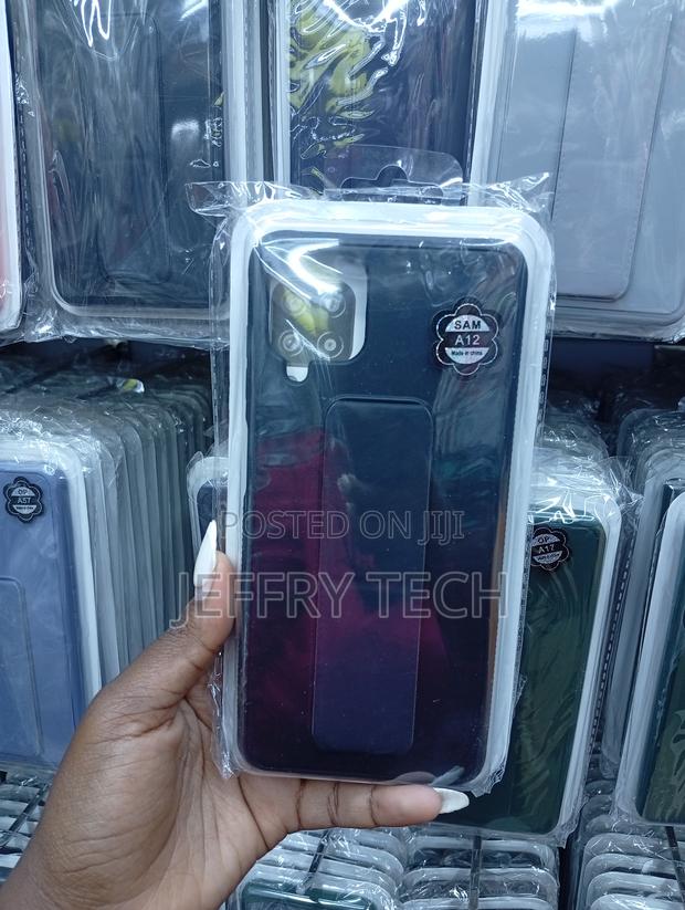 Samsung Galaxy A12 Phone Case Hybrid of Soft, Shock-Absorbing Case
