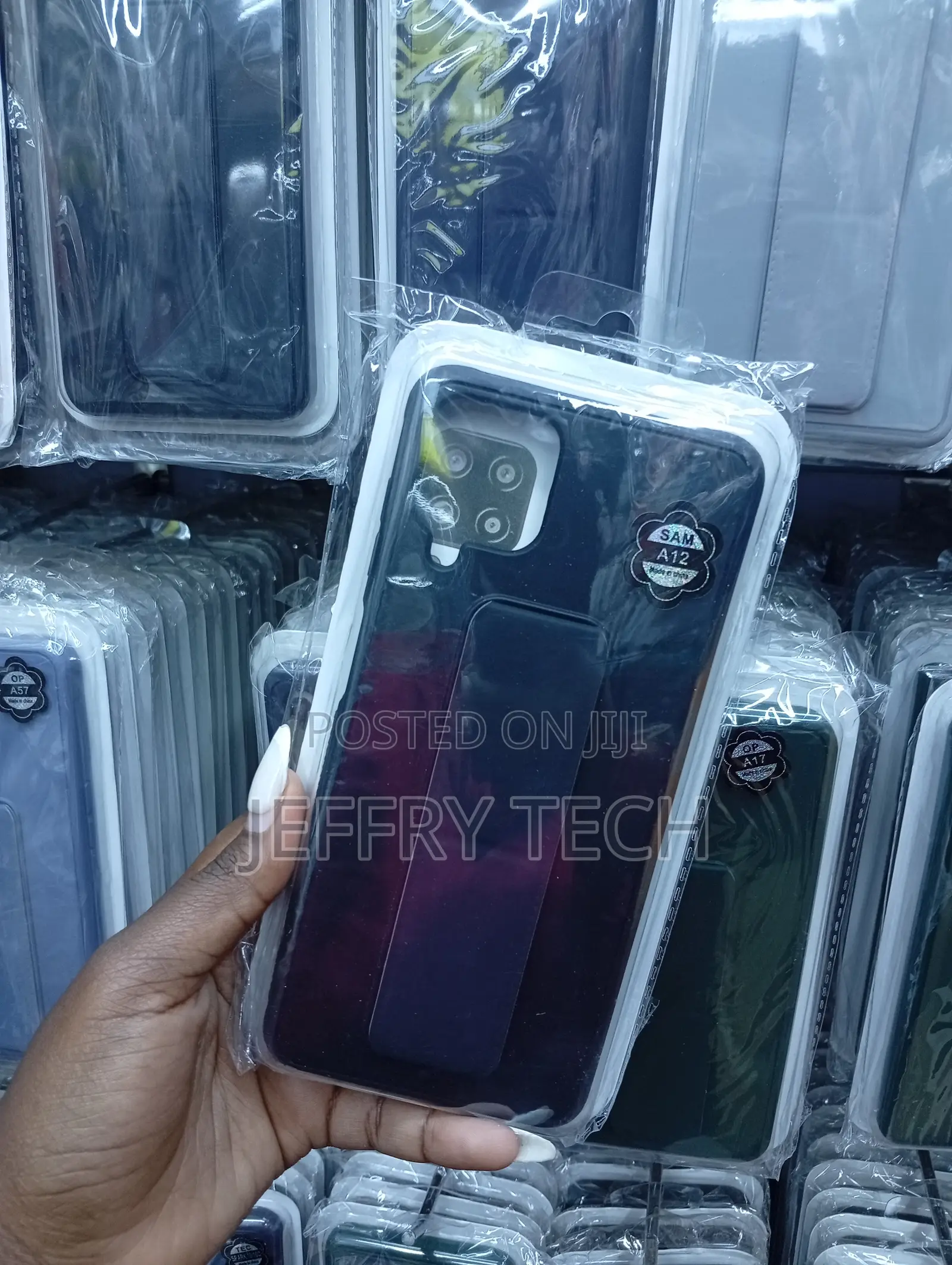 Samsung Galaxy A12 Phone Case Hybrid of Soft, Shock-Absorbing Case