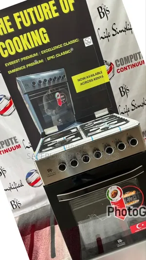 60x60 Cooker With Gas Safety Sensor and Oven