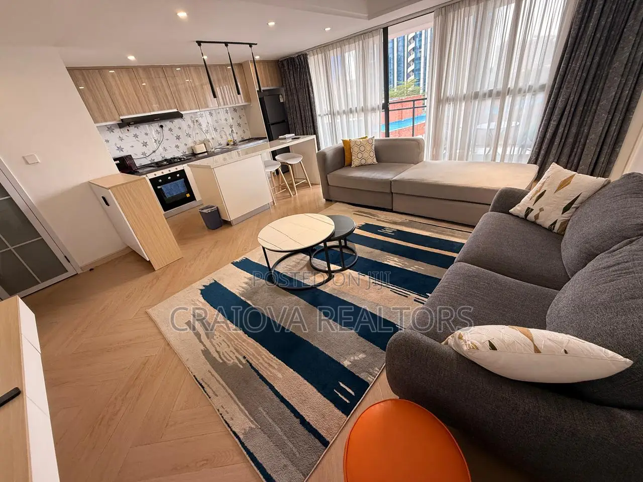 Furnished 1bdrm Apartment in Milimani for rent