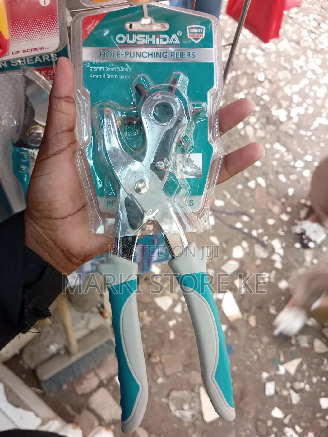 Hole Punching Pliers/Leather Punch With Rubber Handle