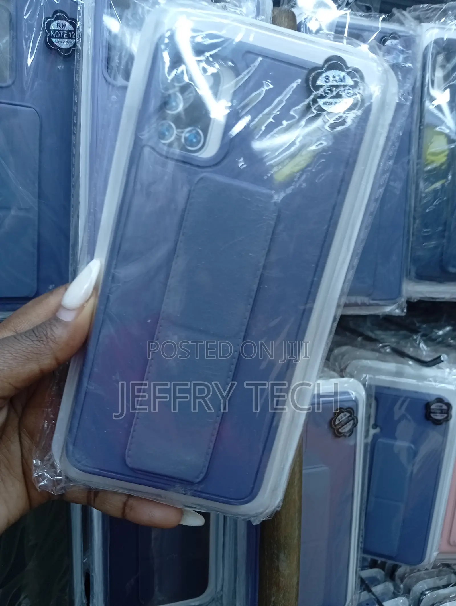 Samsung Galaxy A51 4g Blue Leatherette Phone Case