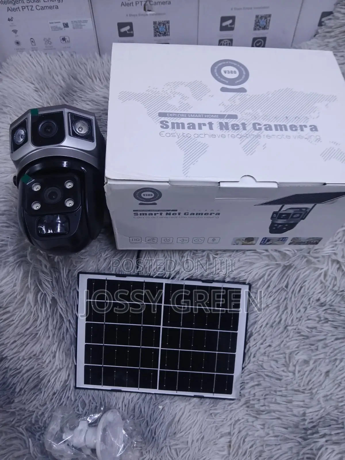 2 Camera View Wifi Solarpowered V380 CCTV Camera
